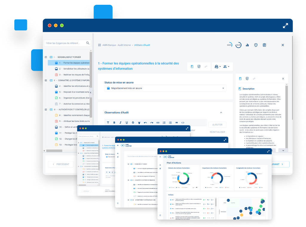 Interface de Co-Auditor pendant un audit